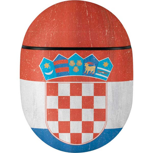 Croatia Flag Distressed Google Pixel Buds Skin